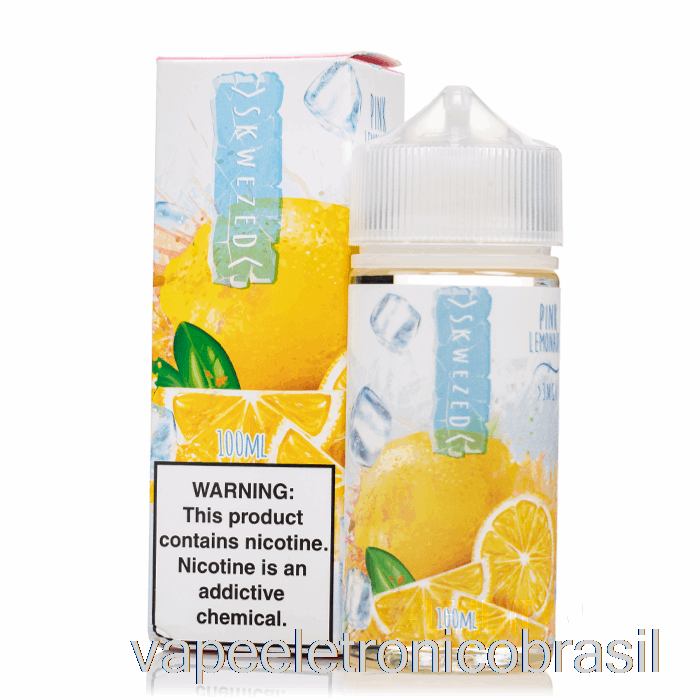 Vape Recarregável Gelo Limonada Rosa - Skwezed - 100ml 3mg